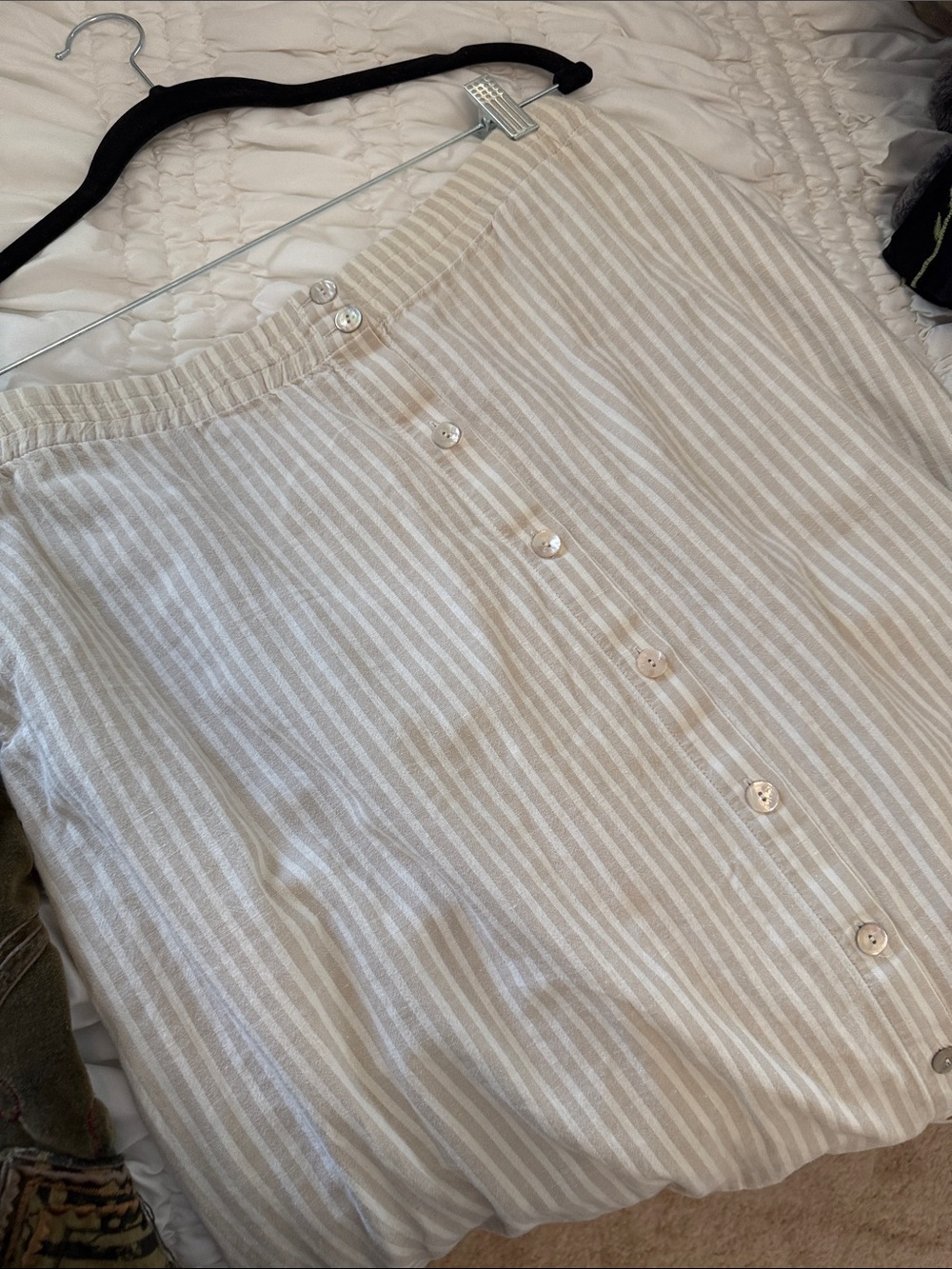 striped skirt